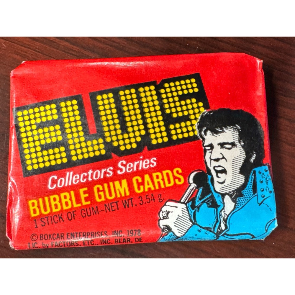 1978 Donruss Elvis Vintage‎ Cards, One Unopened Sealed Wax Pack - 6 Cards